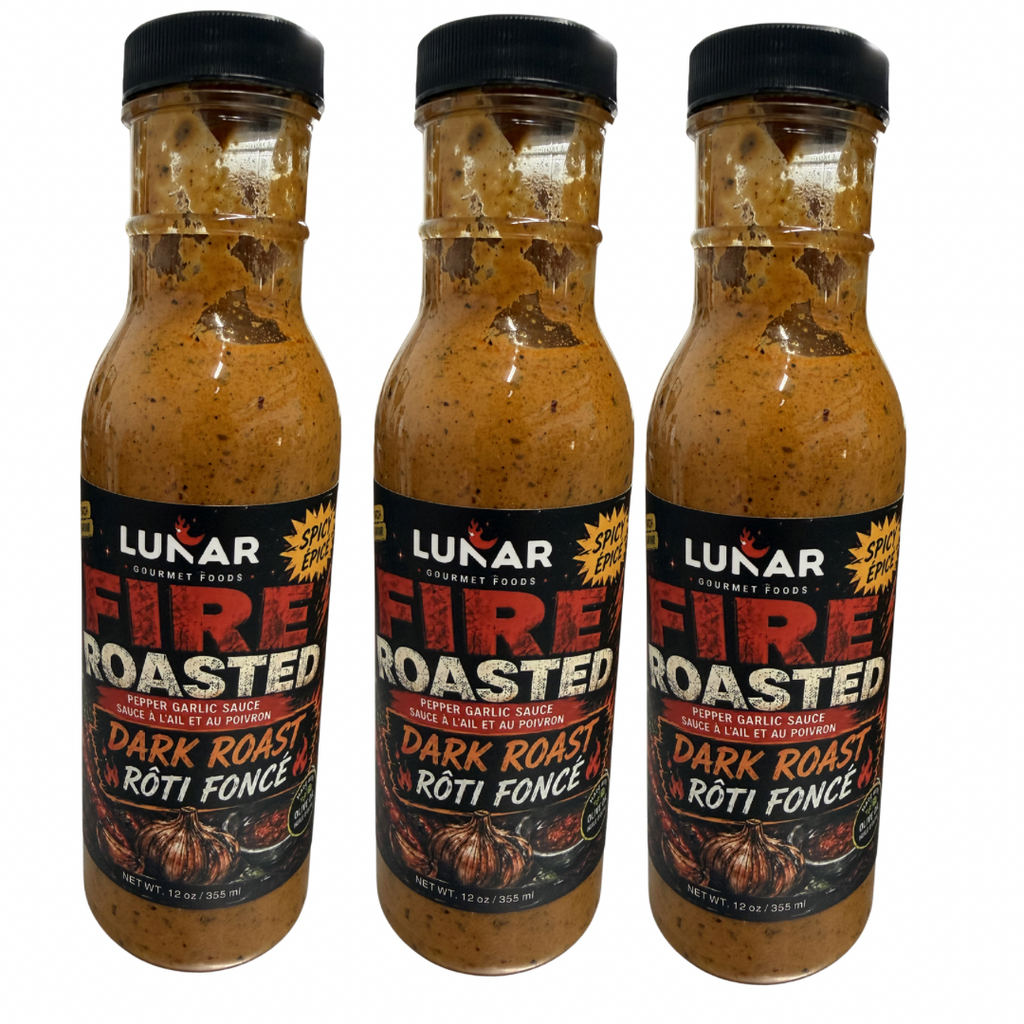 DARK ROASTED FIRE ROASTED PEPPER & GARLIC SAUCE (SPICY)