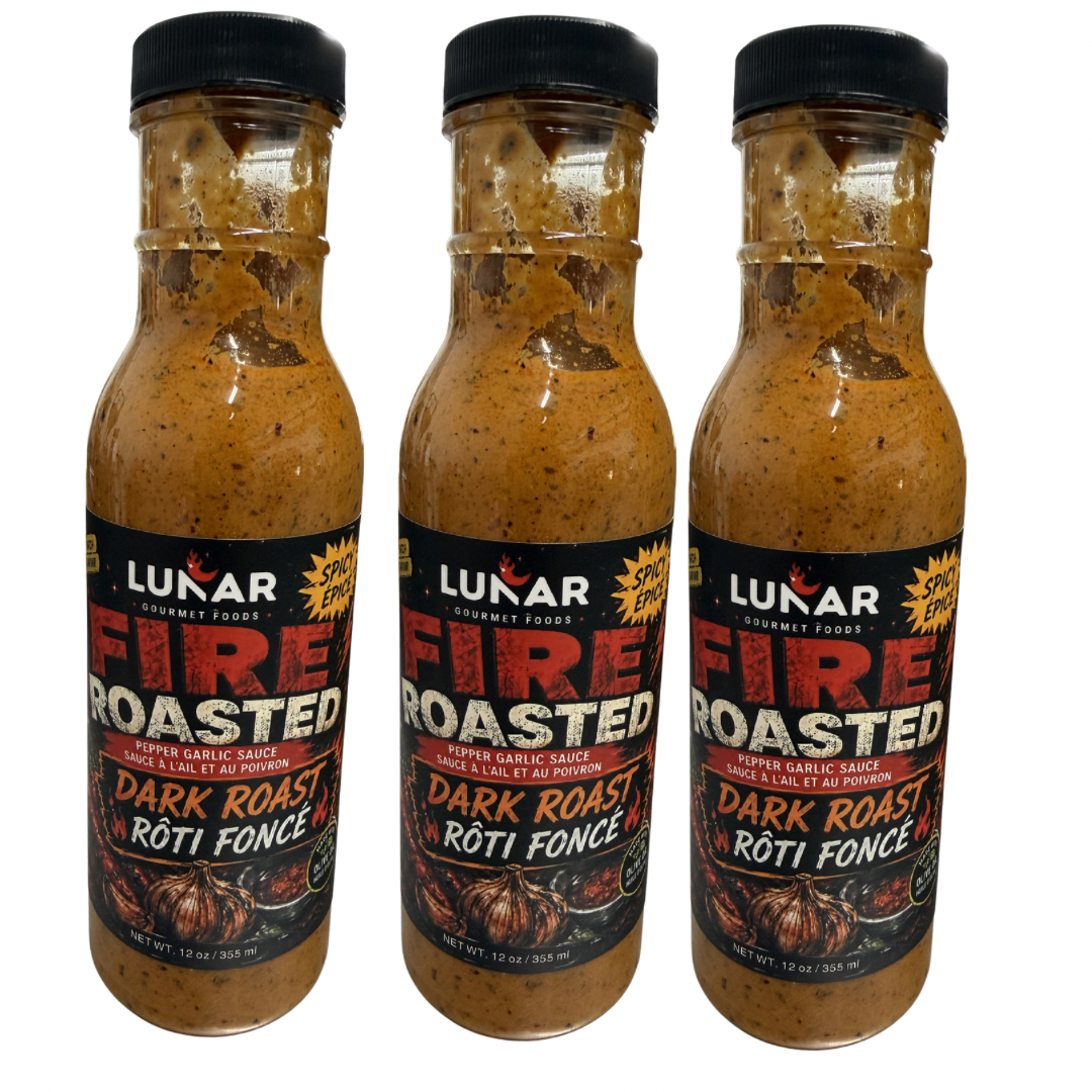 DARK ROASTED FIRE ROASTED PEPPER & GARLIC SAUCE (SPICY)