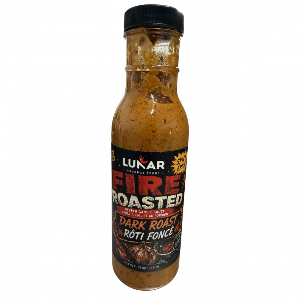 DARK ROASTED FIRE ROASTED PEPPER & GARLIC SAUCE (SPICY)