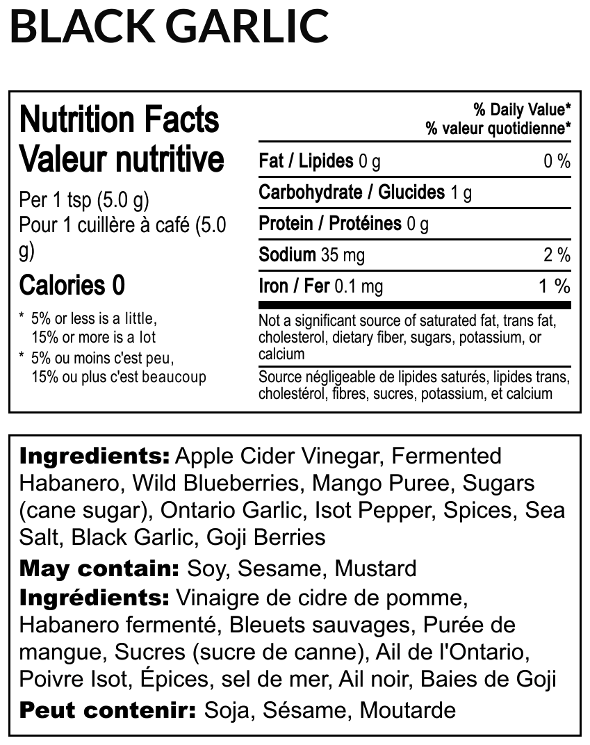 🏆BLACK GARLIC FERMENTED HOT SAUCE 6/10