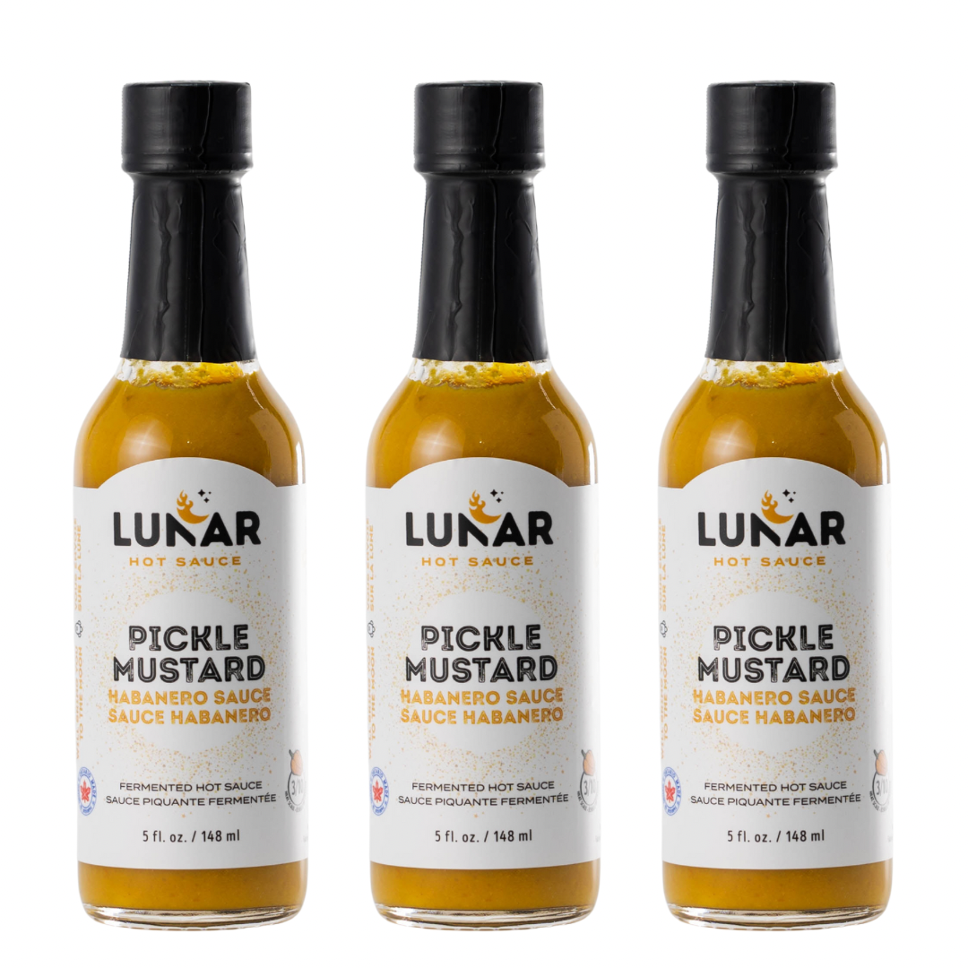 PICKLE MUSTARD HOT HABANERO SAUCE 3/10